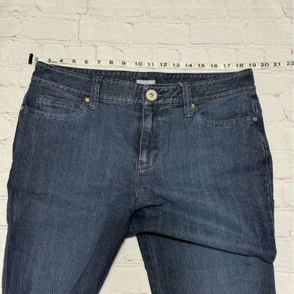 LIZ CLAIBORNE JEANS “AUDRA” bootcut fit women’s dark wash denim pants Sz 12 EUC - Picture 9 of 16